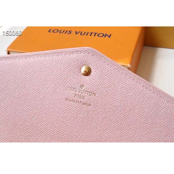 Louis Vuitton LV Women Sarah Wallet Fall for You Black Monogram Coated Canvas