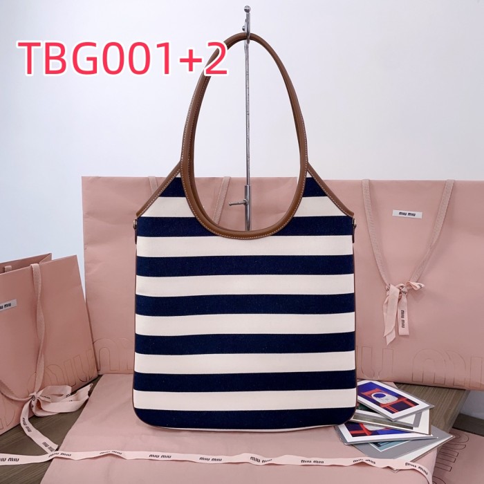 TBG001  Miu's new Isetan limited edition navy style tote bag  5BG231