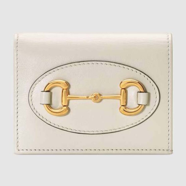 Gucci GG Unisex Gucci 1955 Horsebit Card Case Wallet Leather