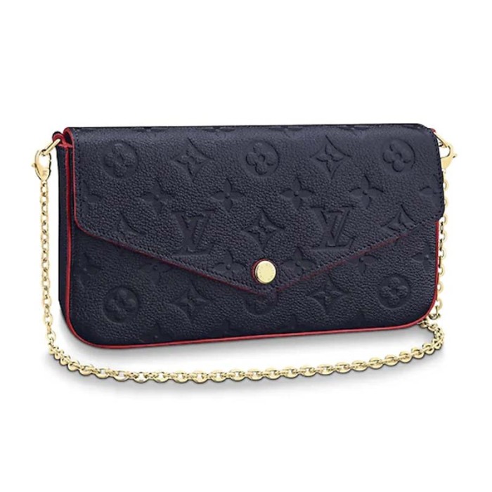 Louis Vuitton LV Women Félicie Pochette Bag in Monogram Empreinte Leather