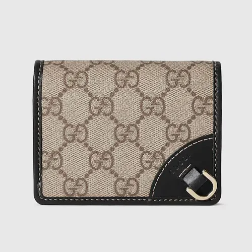 Gucci Women GG Emblem Mini Wallet-Black 820692FAD6L9741