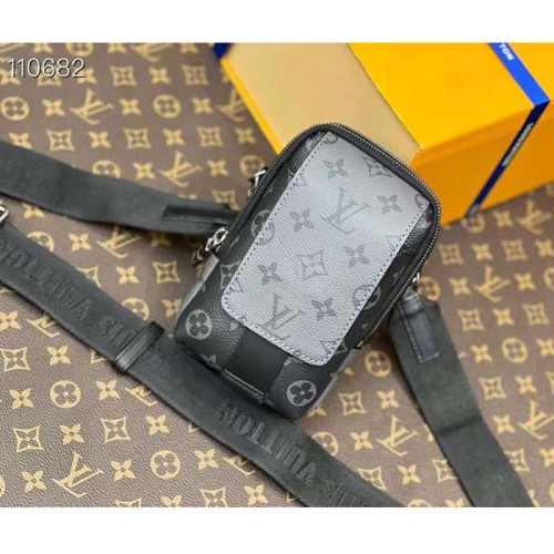 Louis Vuitton LV Unisex Double Phone Pouch NM Monogram Coated Canvas M81321