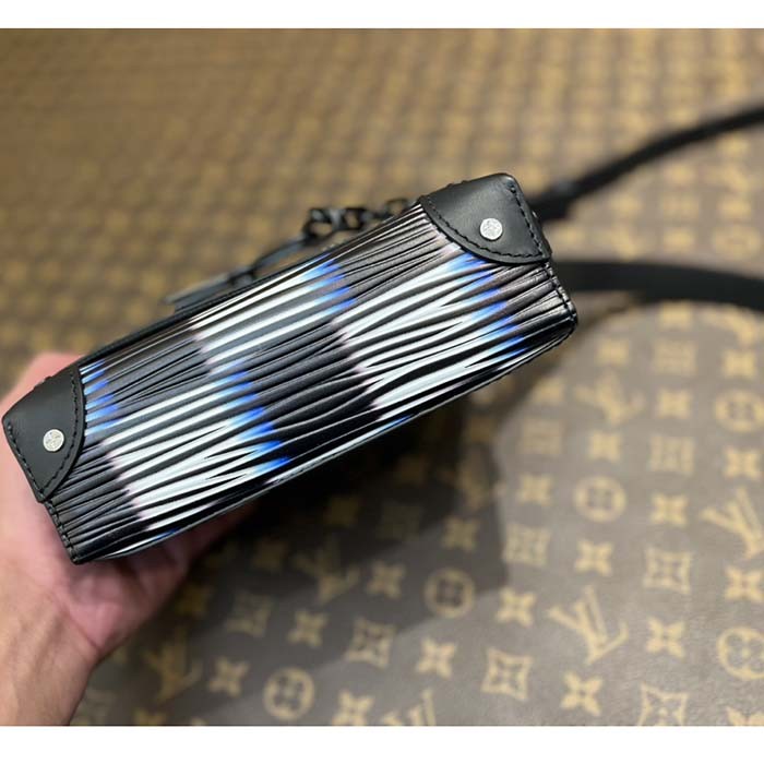 Louis Vuitton LV Unisex Steamer Wearable Wallet Blue Moon Damier Rush Epi XL Leather Cowhide-Leather