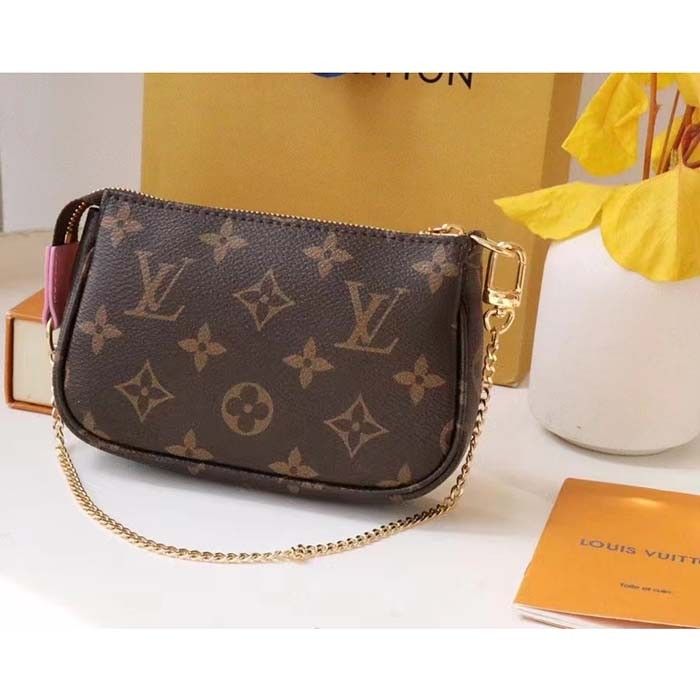 Louis Vuitton LV Women Mini Pochette Accessoires in Monogram Coated Canvas