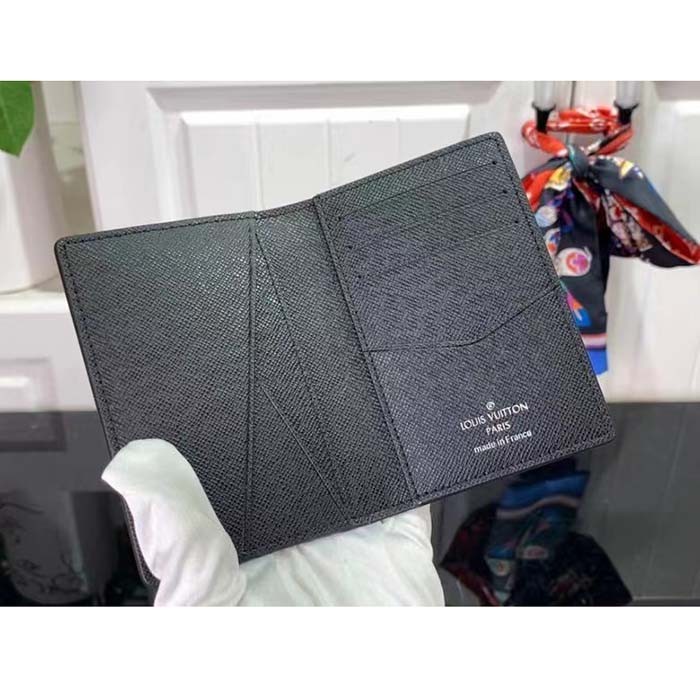 Louis Vuitton LV Unisex Pocket Organizer Red Sunset Monogram Eclipse Coated Canvas