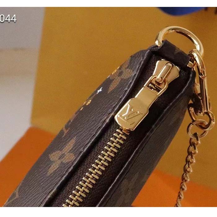 Louis Vuitton LV Women Mini Pochette Accessoires in Monogram Coated Canvas