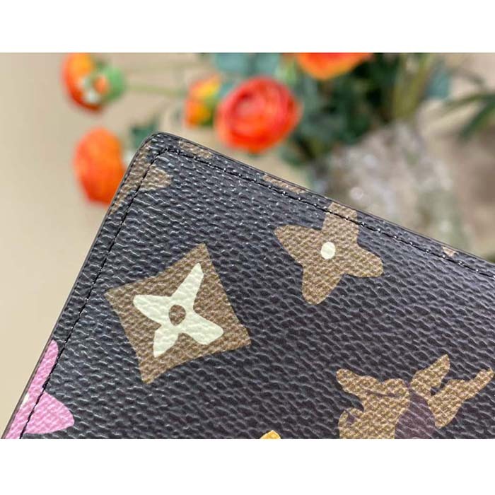 Louis Vuitton Unisex LV Card Holder Chocolate Monogram Craggy Coated Canvas M83348
