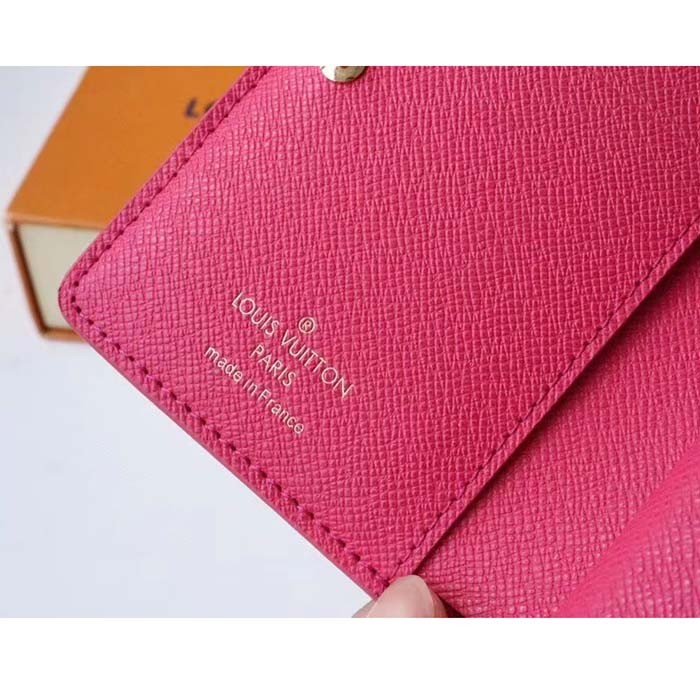 Louis Vuitton LV Women Lou Wallet Fall For You Fuchsia Pink Monogram Coated Canvas