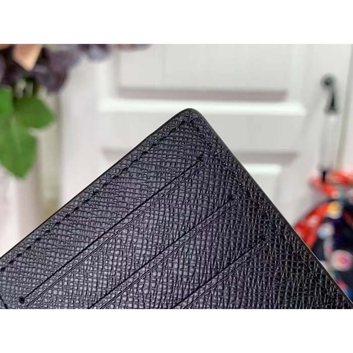 Louis Vuitton LV Unisex Pocket Organizer Red Sunset Monogram Eclipse Coated Canvas