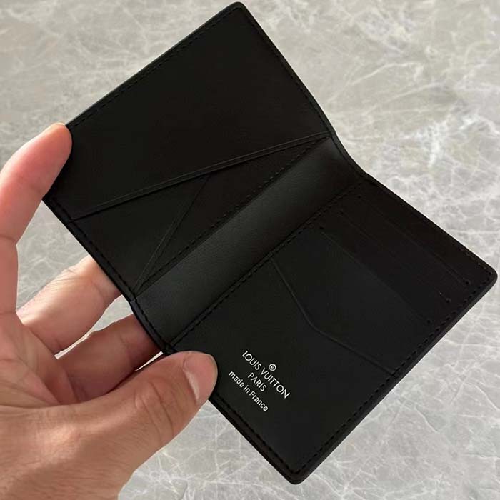 Louis Vuitton LV Unisex Pocket Organizer Wallet Blue Moon Damier Rush Epi XL Leather Cowhide