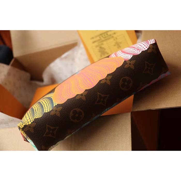 Louis Vuitton Unisex LV x YK Cosmetic Pouch Monogram Coated Canvas Colorful Pumpkin Print