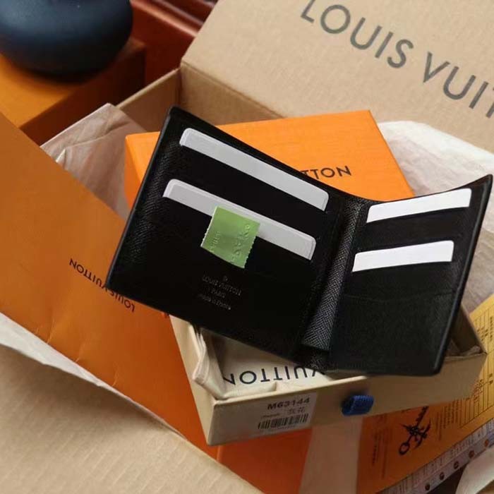 Louis Vuitton LV Unisex Slender Wallet Monogram Eclipse Coated Canvas