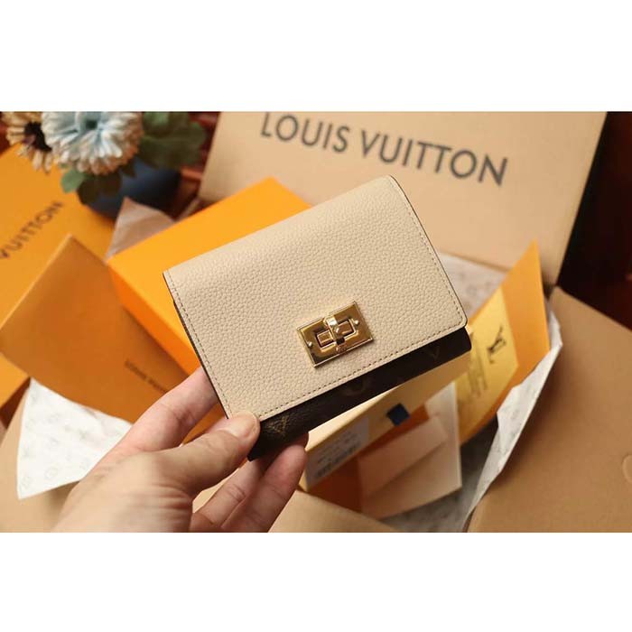 Louis Vuitton Unisex Victorine On My Side Wallet Greige Calf Leather M82398