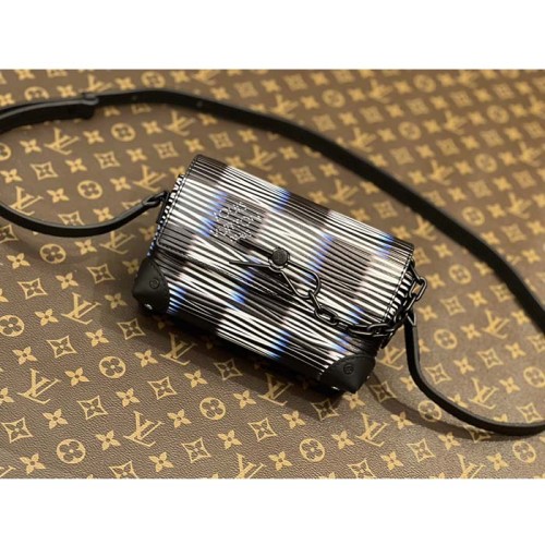 Louis Vuitton LV Unisex Steamer Wearable Wallet Blue Moon Damier Rush Epi XL Leather Cowhide-Leather