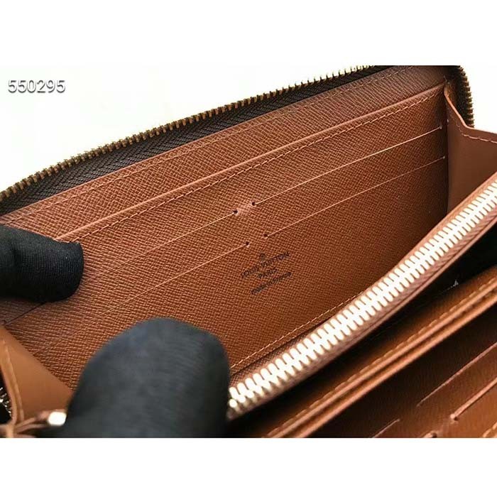 Louis Vuitton LV Unisex Zippy Wallet Brown Monogram Coated Canvas