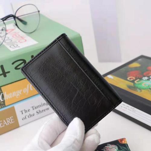 Gucci GG Men Soft Leather Passport Case in Black Soft Leather