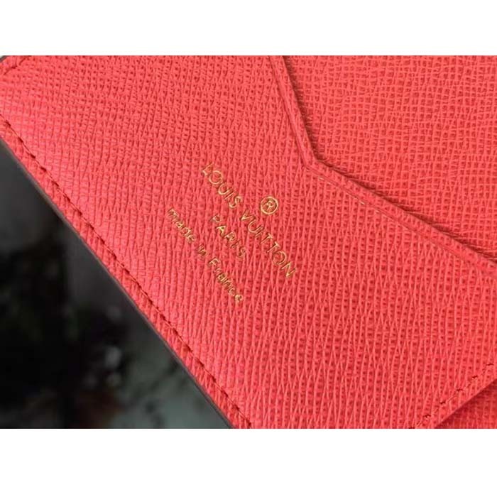 Louis Vuitton LV Unisex Passport Cover Dragon Fruit Pink Monogram Coated Canvas Grained Cowhide Leather