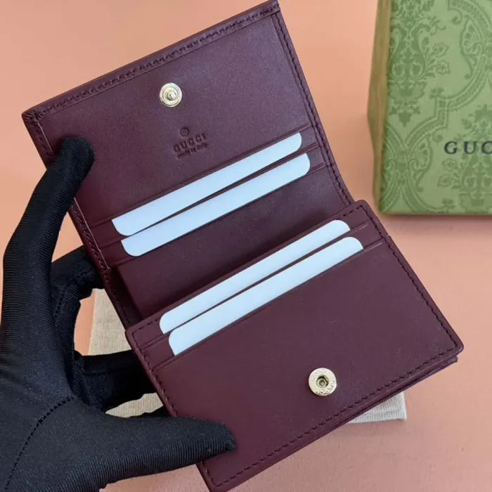 Gucci Women Horsebit 1955 Card Case Wallet 621887FAD6L9756