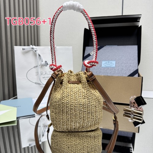 TGB056 PRADA woven bucket bag 1BE068