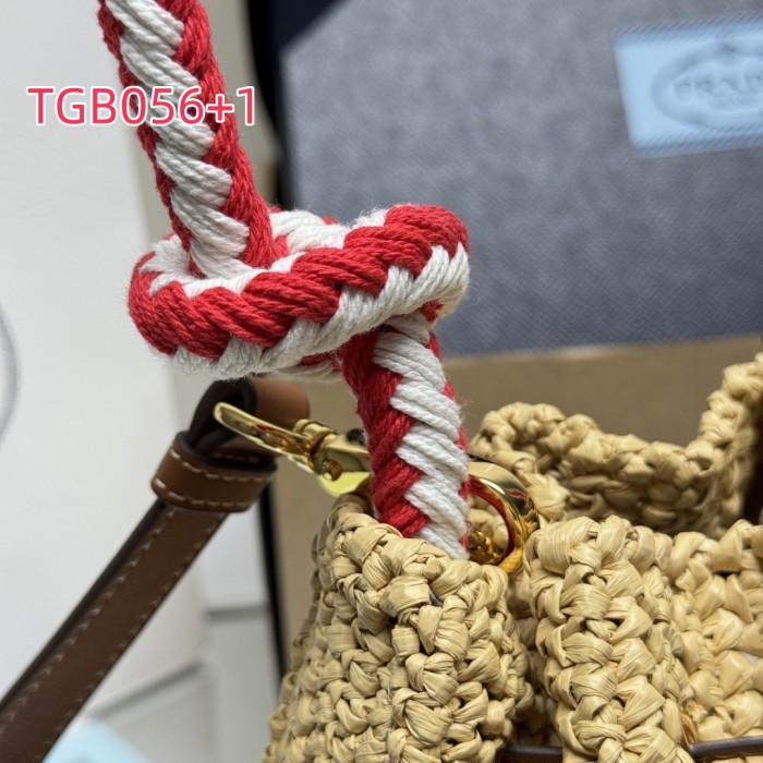 TGB056 PRADA woven bucket bag 1BE068