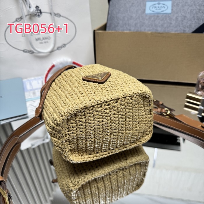 TGB056 PRADA woven bucket bag 1BE068