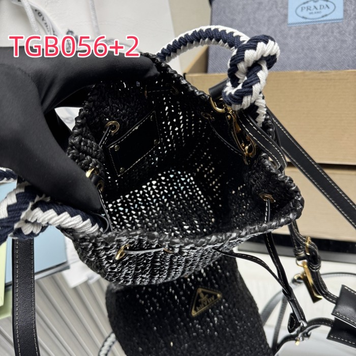 TGB056 PRADA woven bucket bag 1BE068