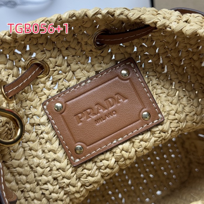 TGB056 PRADA woven bucket bag 1BE068