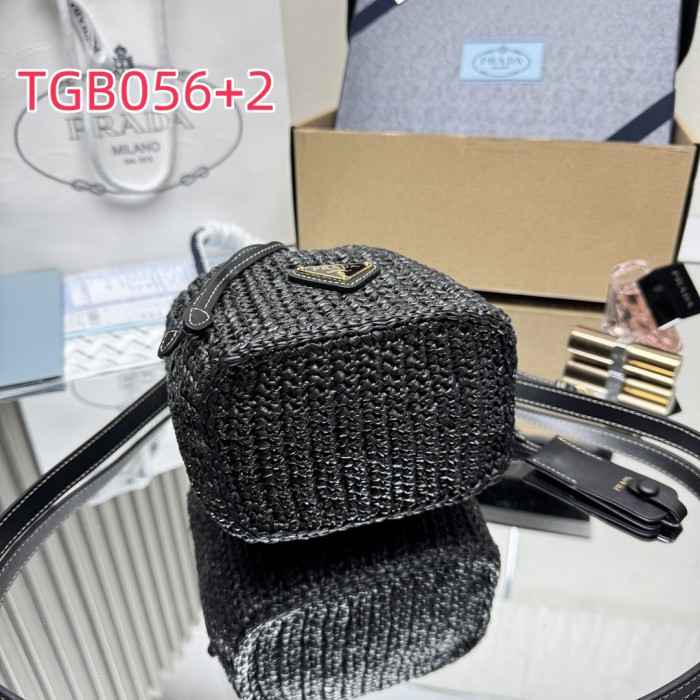 TGB056 PRADA woven bucket bag 1BE068