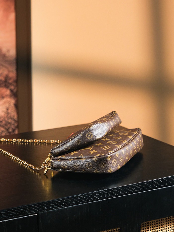 MULTI POCHETTE ACCESSOIRES - LIGHT PINK & KHAKI