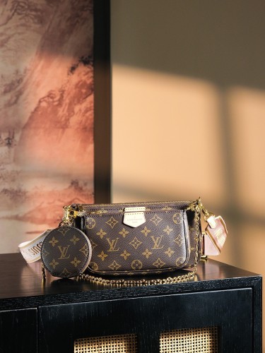 MULTI POCHETTE ACCESSOIRES - LIGHT PINK & KHAKI