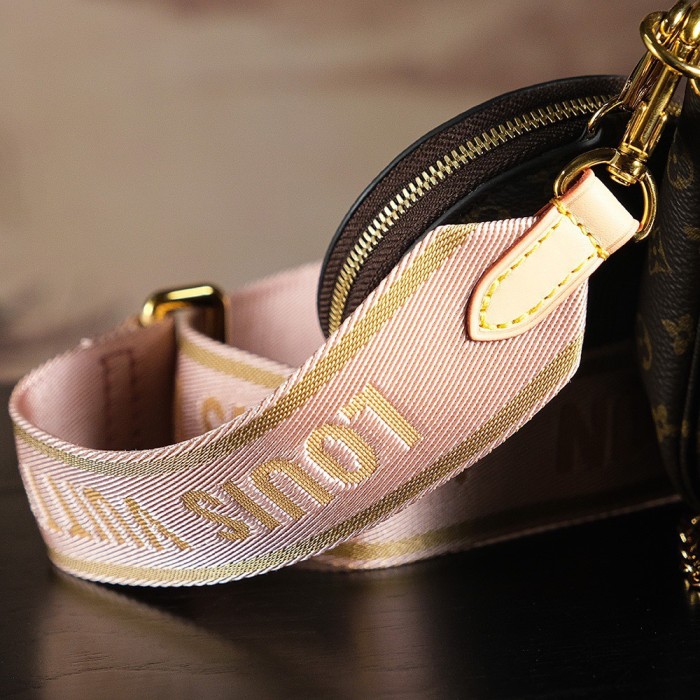 MULTI POCHETTE ACCESSOIRES - LIGHT PINK & KHAKI