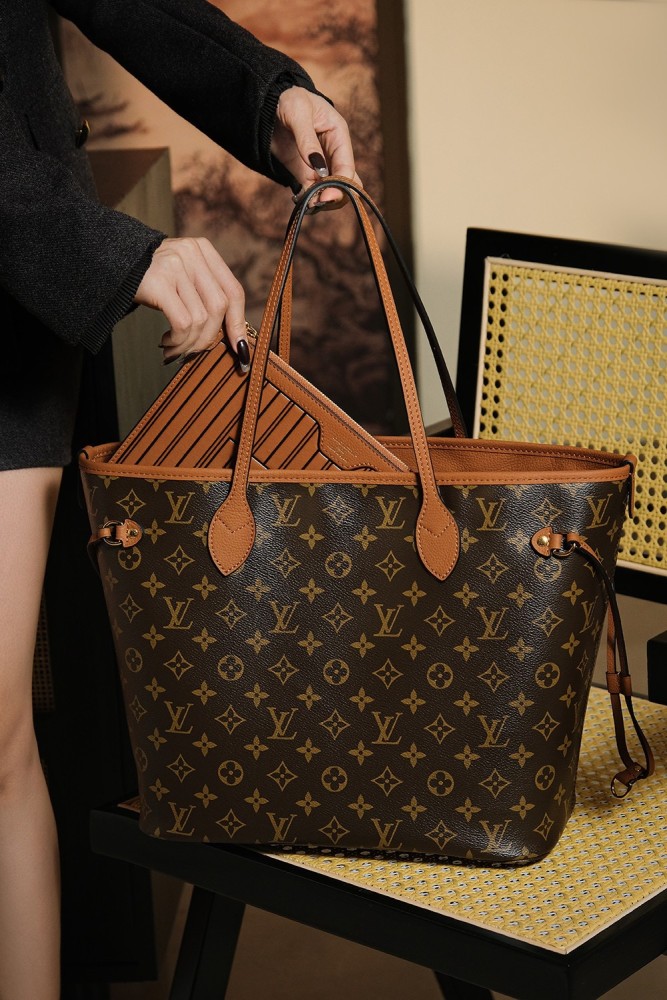 NEVERFULL INSIDE OUT MM - BLACK & TAN