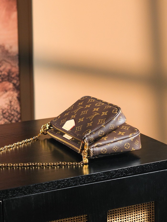 MULTI POCHETTE ACCESSOIRES - LIGHT PINK & KHAKI