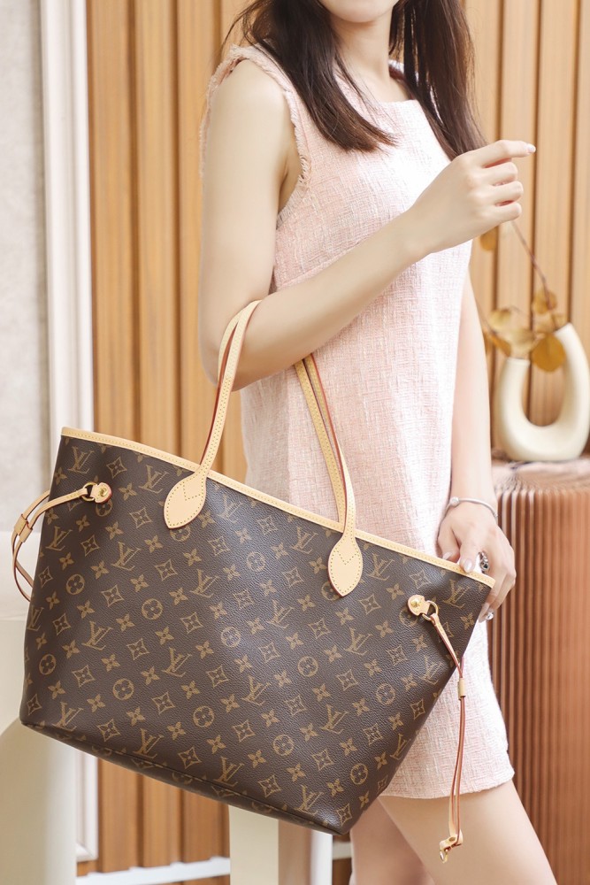 NEVERFULL MM - CHERRY & ROSE BEIGE