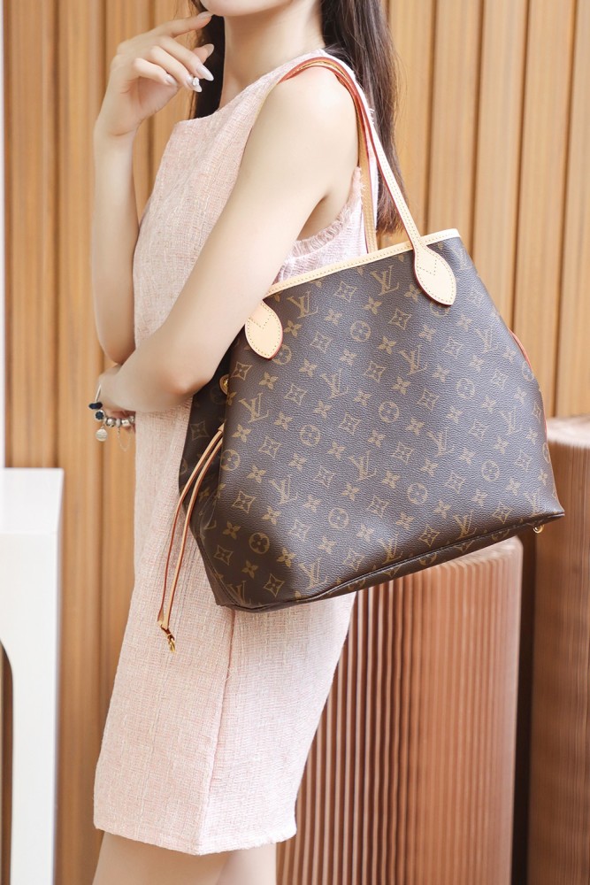NEVERFULL MM - CHERRY & ROSE BEIGE