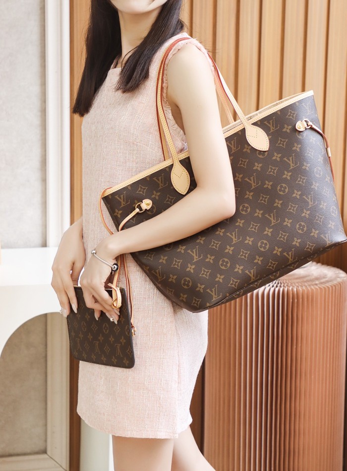 NEVERFULL MM - CHERRY & ROSE BEIGE