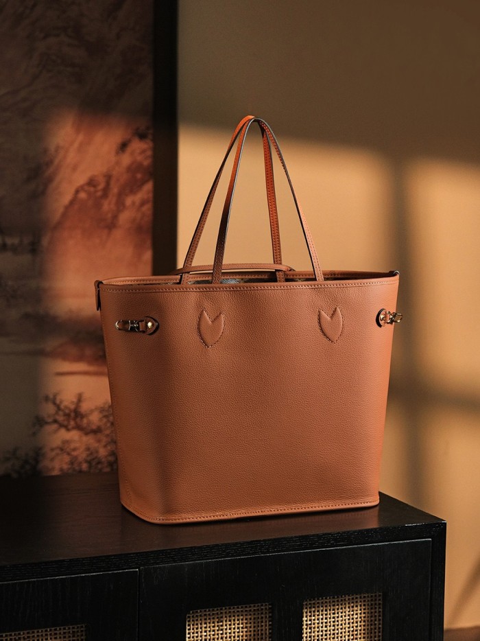 NEVERFULL INSIDE OUT MM - BLACK & TAN