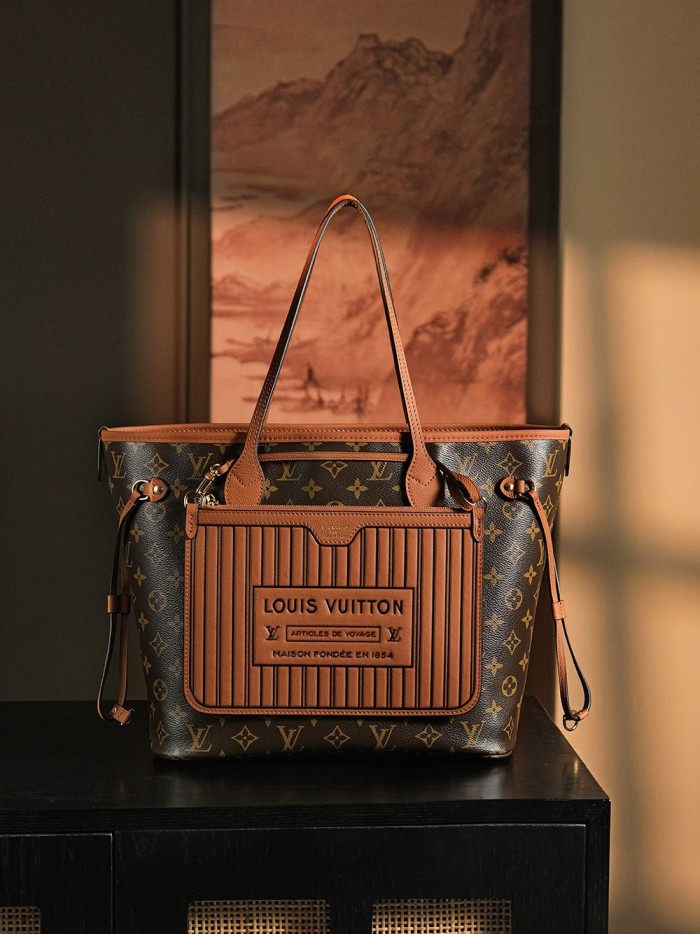 NEVERFULL INSIDE OUT MM - BLACK & TAN