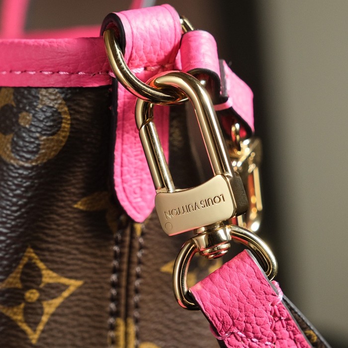 NEVERFULL BANDOULIERE INSIDE OUT BB - BLACK & Rose & DARK FANGO