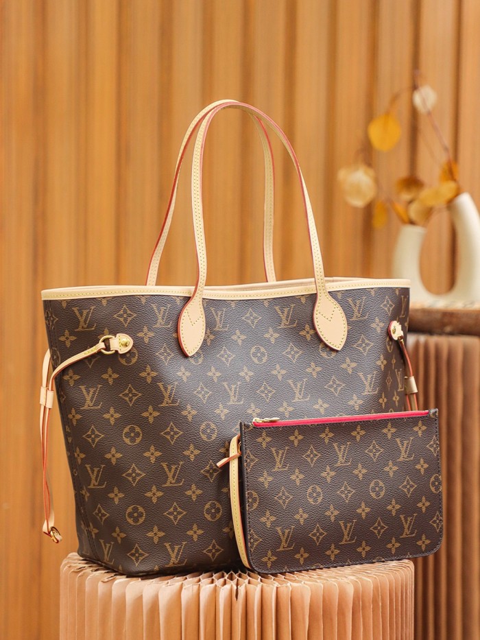 NEVERFULL MM - CHERRY & ROSE BEIGE