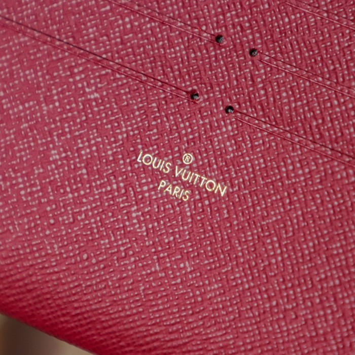 POCHETTE FELICIE BROWN & WHITE CANVAS & BROWN MONGRA