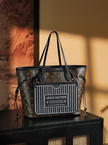 NEVERFULL INSIDE OUT MM - BLACK & TAN