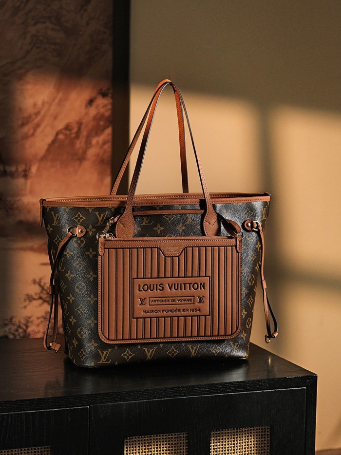 NEVERFULL INSIDE OUT MM - BLACK & TAN