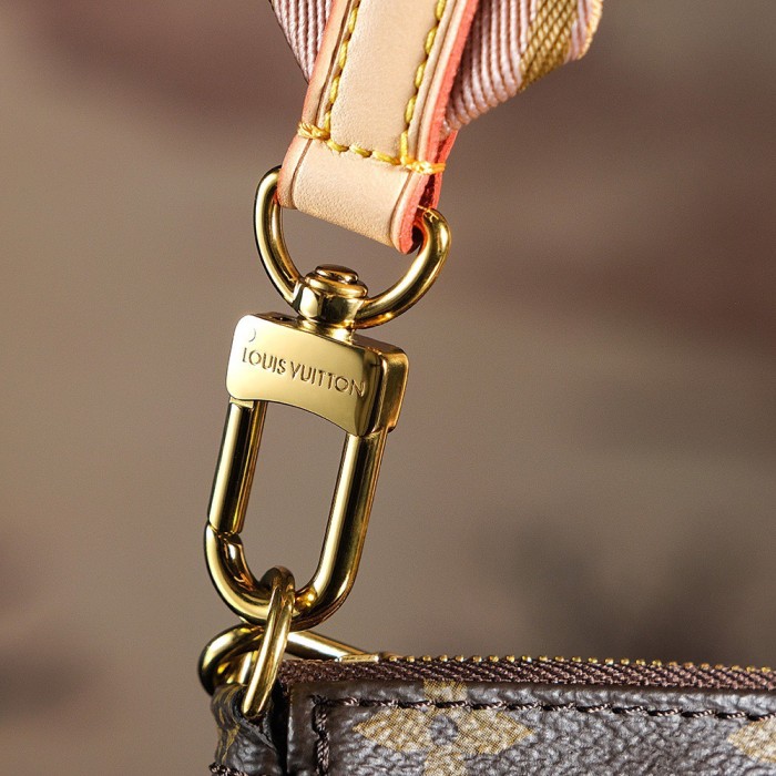 MULTI POCHETTE ACCESSOIRES - LIGHT PINK & KHAKI