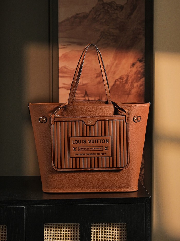 NEVERFULL INSIDE OUT MM - BLACK & TAN