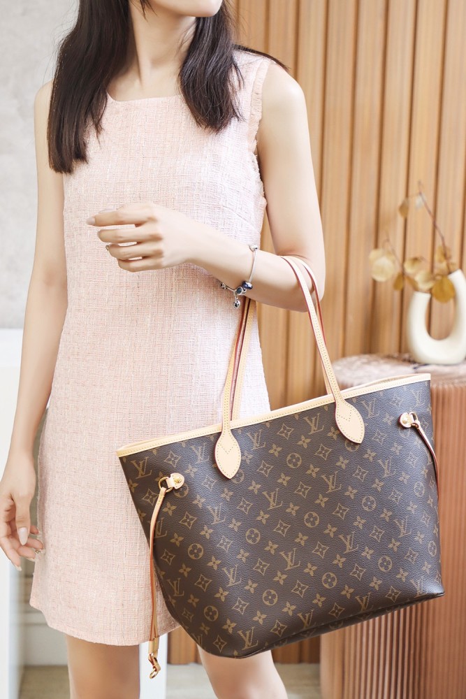 NEVERFULL MM - CHERRY & ROSE BEIGE