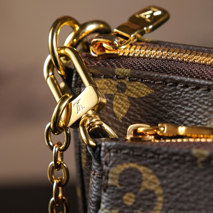 MULTI POCHETTE ACCESSOIRES - LIGHT PINK & KHAKI