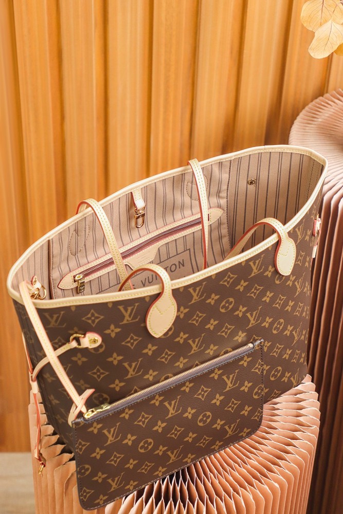 NEVERFULL MM - CHERRY & ROSE BEIGE