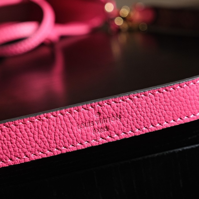 NEVERFULL BANDOULIERE INSIDE OUT BB - BLACK & Rose & DARK FANGO