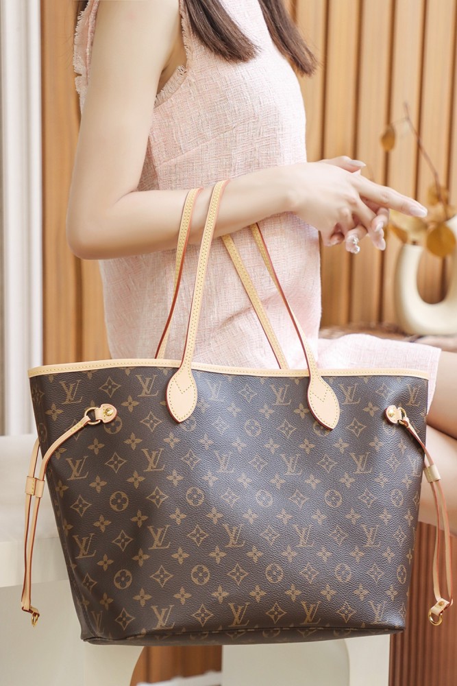 NEVERFULL MM - CHERRY & ROSE BEIGE